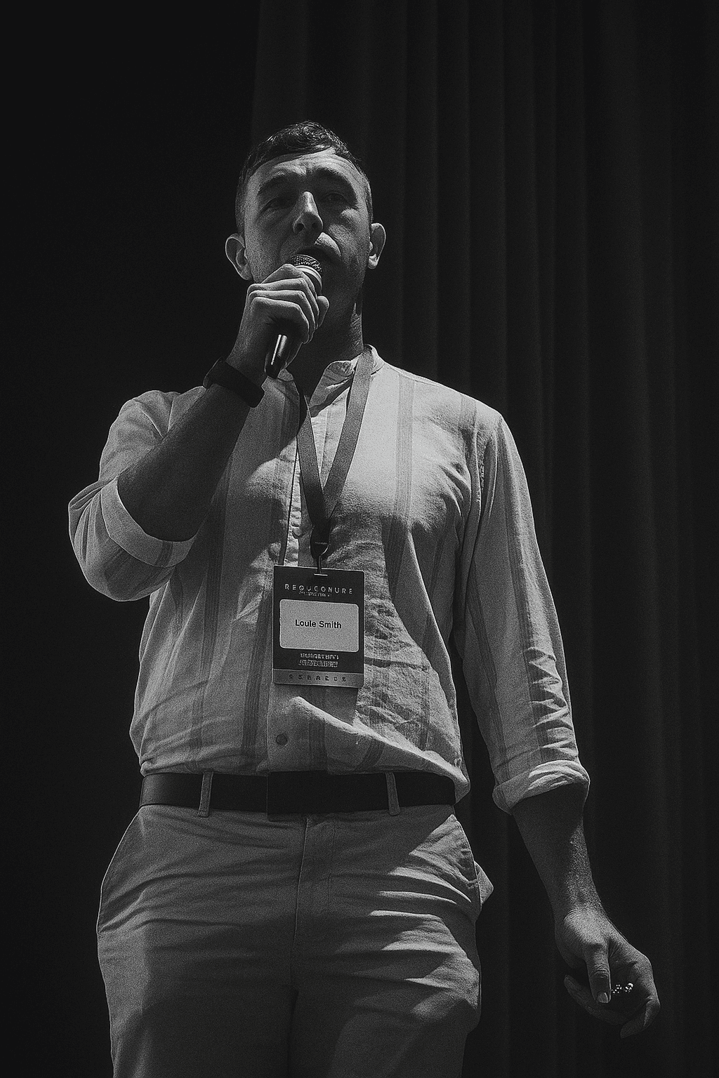 Louis Smith speaking at an eCommerce conference